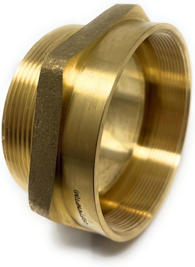 G Thread (British BSPP) Female to NPT Thread Male Pipe Fitting Adapter - Lead-Free Adapter (4' x 4' (2 Pieces))