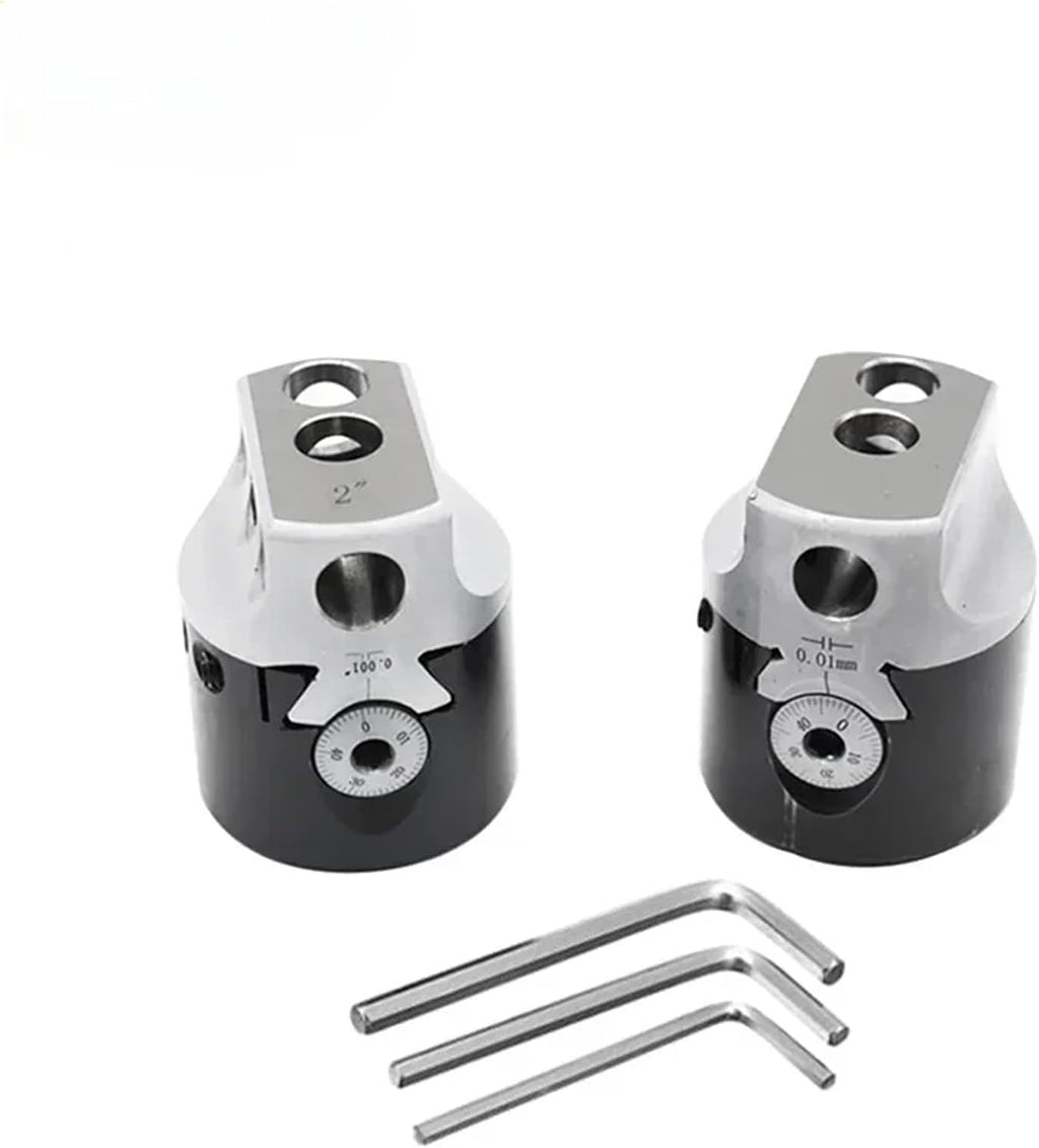 1pcs F1 2/3/4 inch 50/75/100mm F1 Type Boring Head Lathe Boring Bar Milling Holder For Milling Machine Tools + Hex Wrenche CNC Tools(F1-18-75mm(3inch))