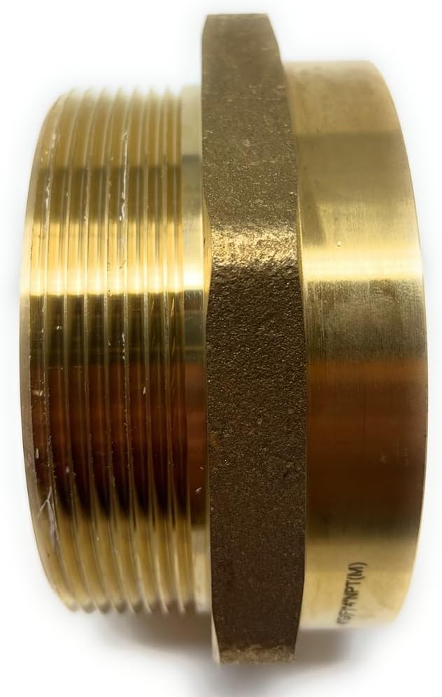 G Thread (British BSPP) Female to NPT Thread Male Pipe Fitting Adapter - Lead-Free Adapter (4' x 4' (2 Pieces))