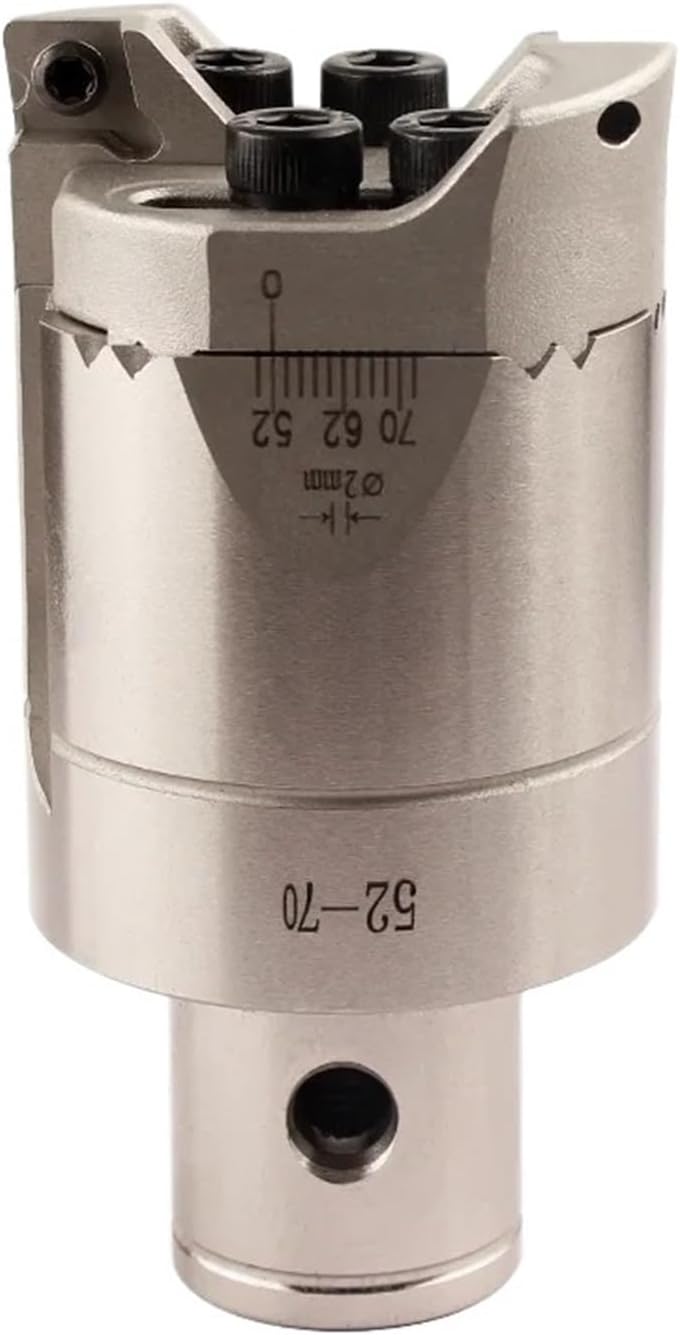 Double Edged Boring Tool 1pcs CNC Adjustable RBH Double Edged Coarse boring with RBH19-25 32-42 LBK Tool holder Boring Bar Rough Head(TWE52-70)