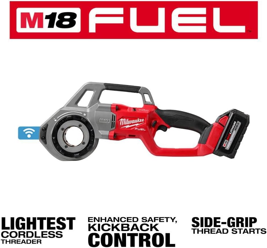 Milwaukee r M18 FUEL Compact Pipe Threader ONE KEY with 1/2inch - 1 1/4inch Die Heads + TPT Premium cart technicpinnacle
