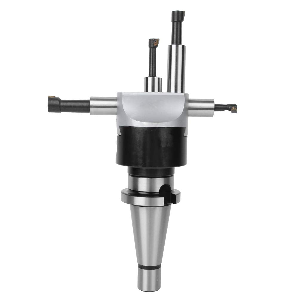 High Quality 40CR Boring Head Set, CNC Milling Tools Kit, F1‑18 Boring Bar, 75mm Diameter, with Storage Box, Metric System, Long Service Life, for Boring and Milling Machines (NT40-F1-18-12PCS)