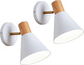 Wall Sconces battery operated Lighting Fixture Set of 2,Black Rotatable Wall Mounted Bedside Wall lamp for Industrial Bedroom Bathroom, Sink Lighting for Bedroom Hallway Living Room ( Color : White )
