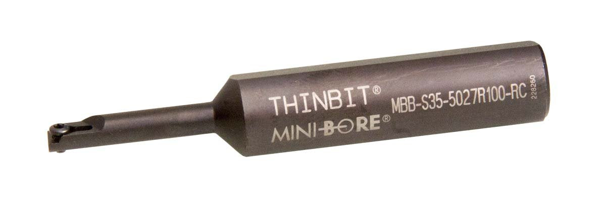 THINBIT MBBS355027R100 1/2 inch Diameter, Steel, TD Style, Right Hand Boring bar for 0.270' Diameter and Larger bores.