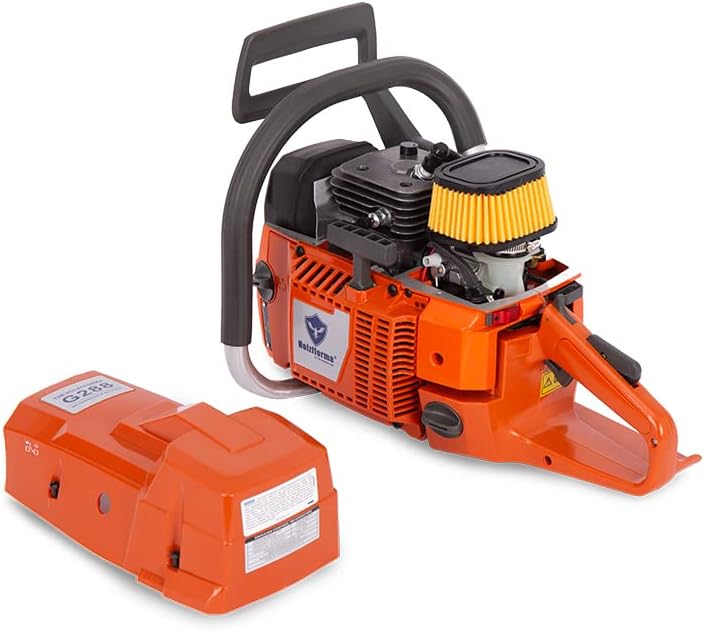 Farmertec 87cc Holzfforma G288 Gasoline Chain Saw Power Head 54mm Bore Without Guide Bar and Chain All parts are Compatible With Husqvarna 288 Chainsaw