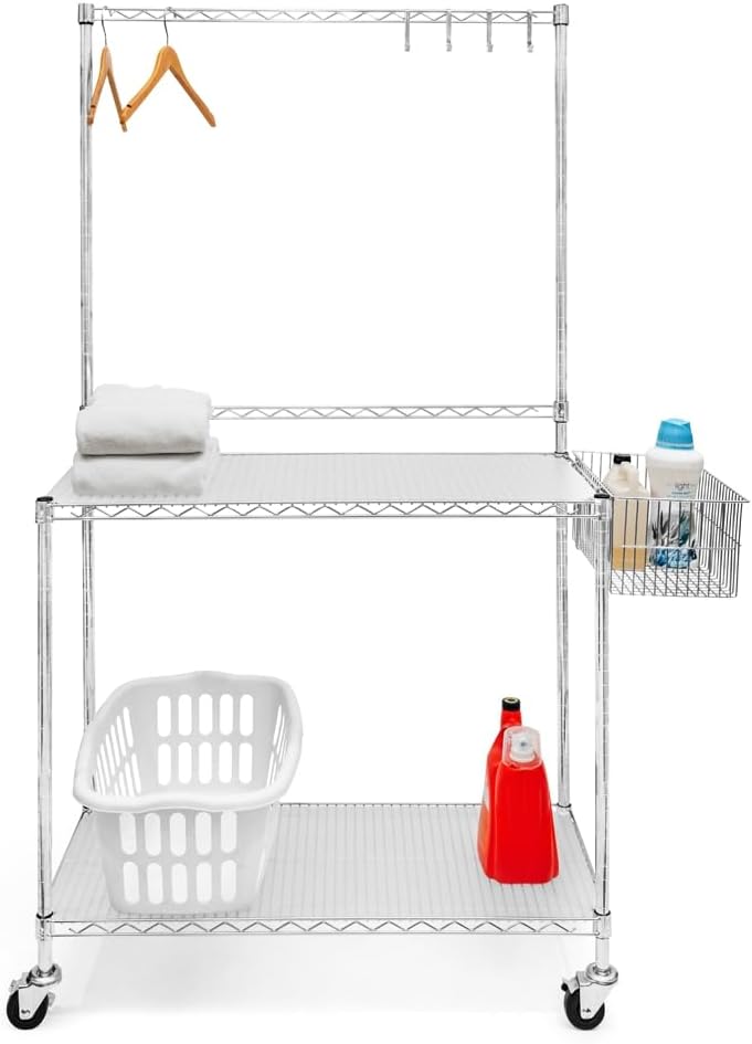SI Shelving Inc. 18'' d x 42'' w x 76'' h Laundry Cart