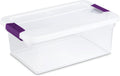 Sterilite 24-Pack ClearView Latch Box, Stackable Storage Organizer Bins for Home, 15 Quart
