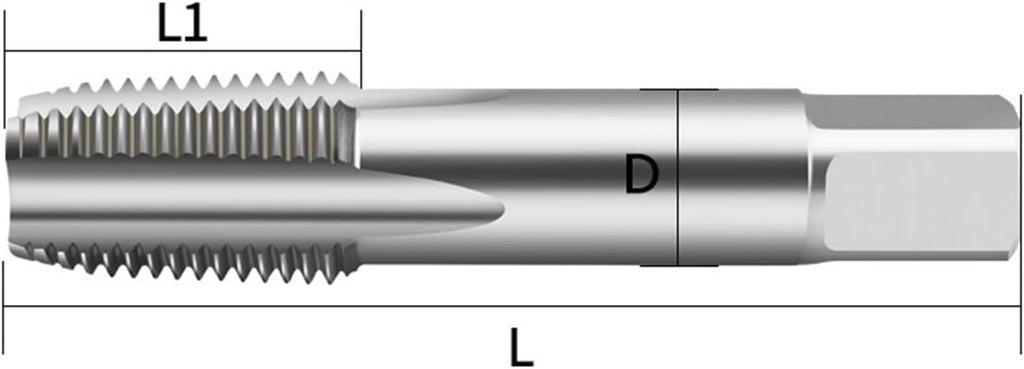 Pipe Tap Set Pipe Taps TIN Coating Straight Fluted Tap PS PF G BSP RP 1/16 1/8 1/4 3/8 Machine Screw Thread(Color 1,BSP1-11 L-95)