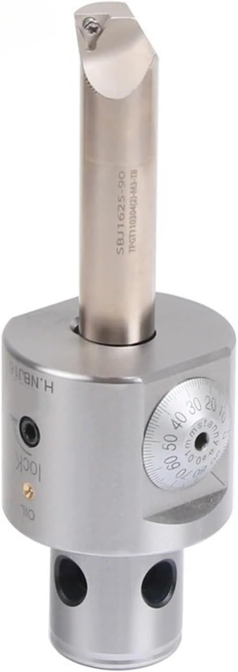 NBJ16 Universal Boring Head Set with BT40 Shank Adjustable Boring Bar Cutters for Milling Machine with 6-51mm Boring