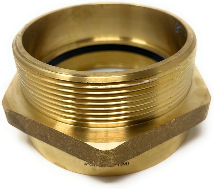 G Thread (British BSPP) Female to NPT Thread Male Pipe Fitting Adapter - Lead-Free Adapter (4' x 4' (4 Pieces))