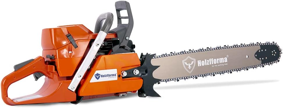Holzfforma 71cc G372 50mm Bore Gasoline Chain Saw Power Head with 24inch 84DL 3/8'.058' Guide Bar and Saw Chain All Parts are Compatible with NH872 Chainsaw