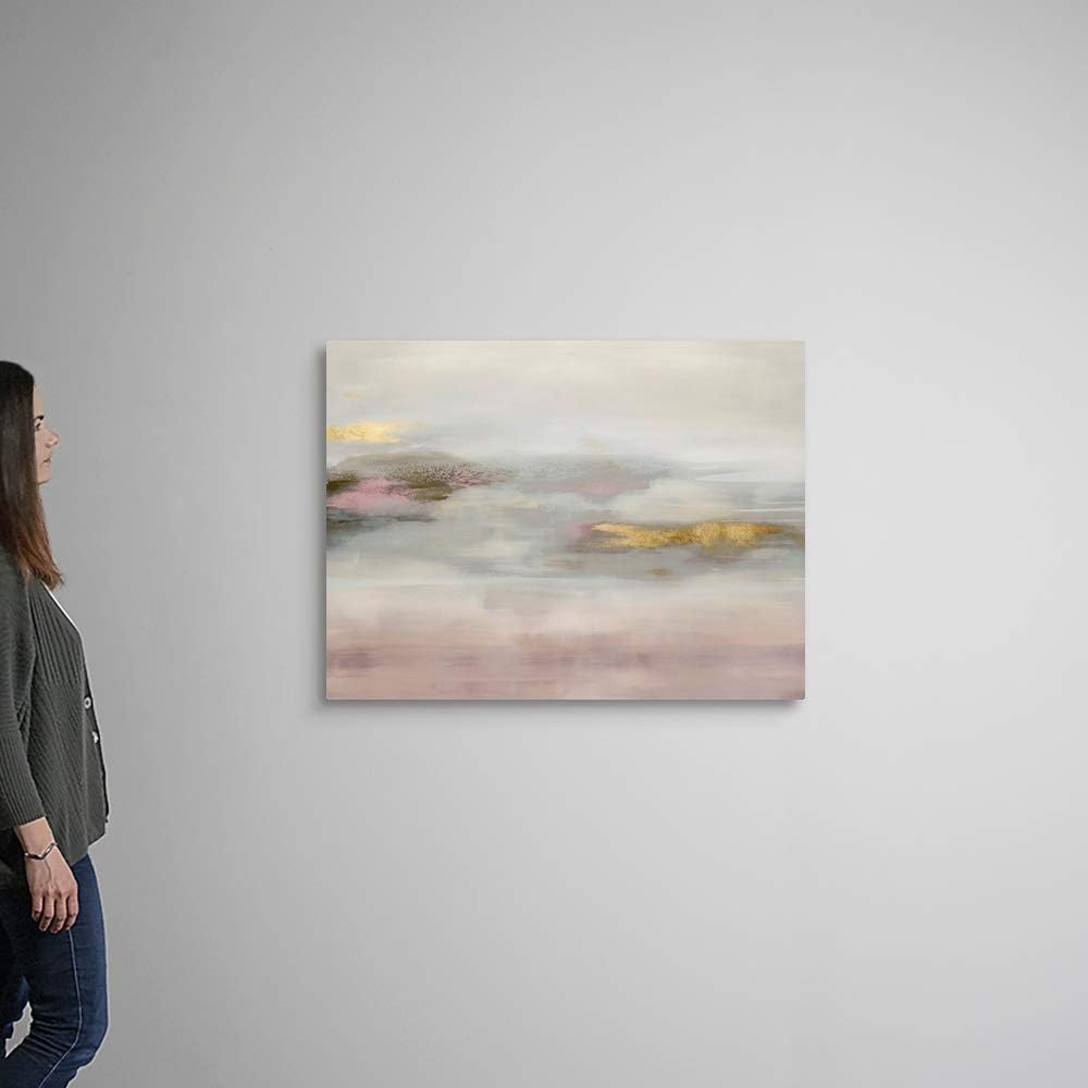 CANVAS ON DEMAND Suspend in Blush Canvas Wall Art Print by Rachel Springer, Abstract, Contemporary, Home Decor, Artwork, 40'x30' Modern Artwork, 40'x30'