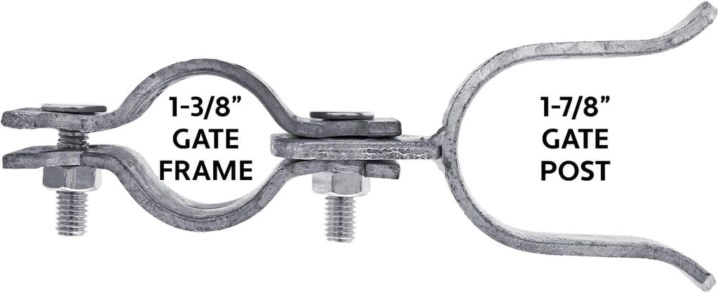 1-3/8' x 1-7/8' - Chain Link Fence Gate Fork Latch - Galvanized - with Hole for Padlock - CASE Qty 25
