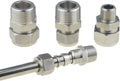 Hose Adapter,Tap Connector,SS Compression Pipe Adapter Tube Ferrule Air Fitting Connector Stainless Steel 304-PL-NPT(Pl bspt 1,A-1 Inch OD Tube)