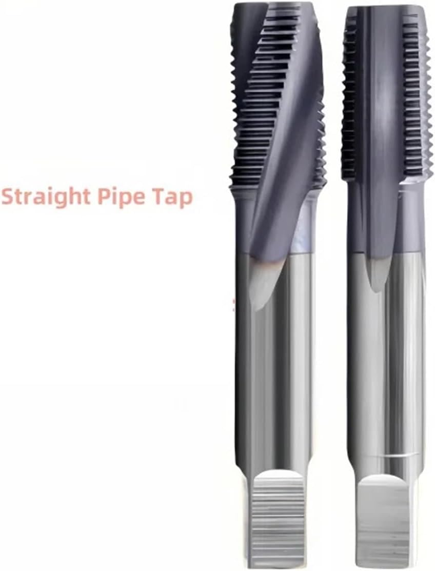 Pipe Tap Set Pipe Straight Groove Tap NPT NPTF NPS NPSF 1/16-27 1/8 3/8-18 1/4 3/4-14 1/2 Strengthening Steel Spiral(Pipe Spiral Tap,NPSF3I4-14 1PCS)