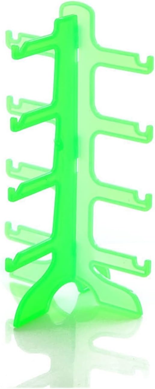 Eyeglass Displays 1PCS Plastic Sunglasses Rack 4 Pairs Eyewear Glasses Holder Organizer Storage Display Stand New Display Risers(Green)