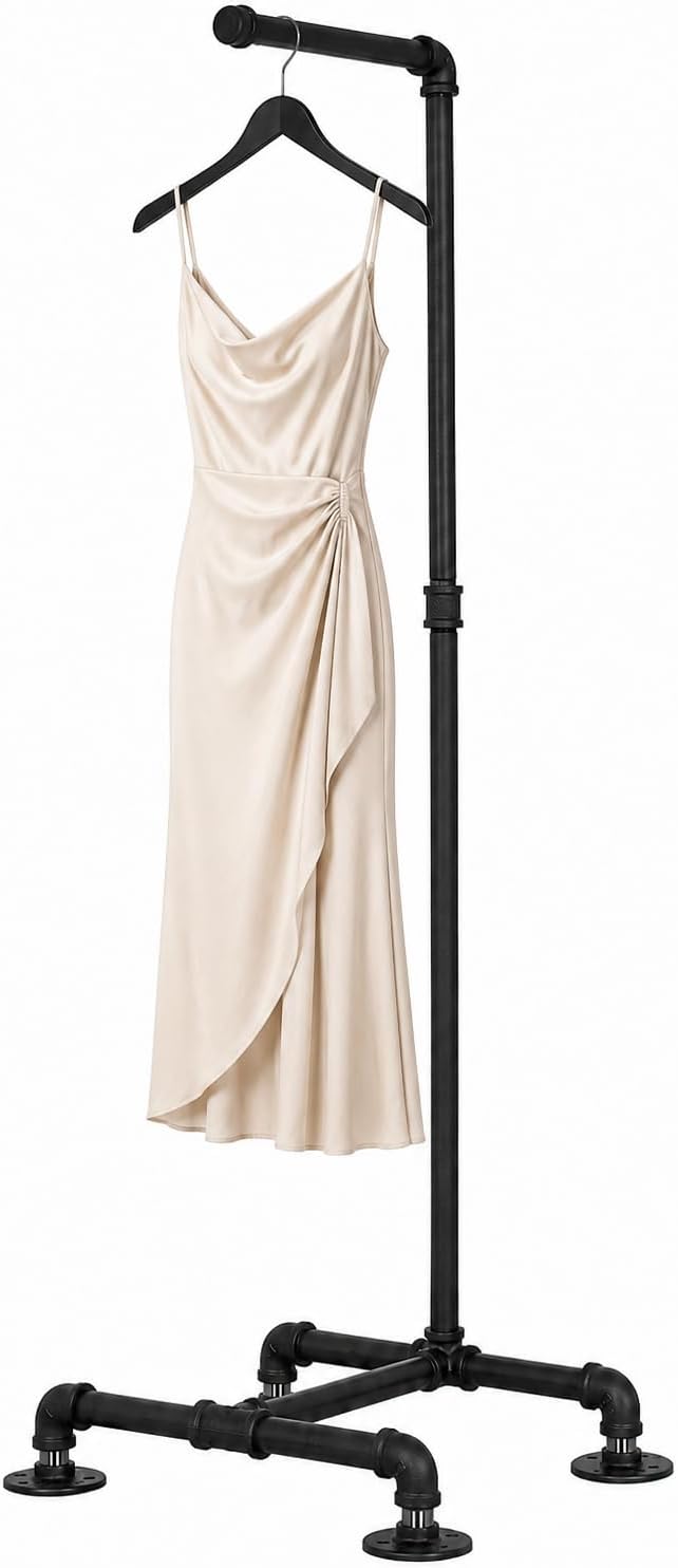 Industrial Pipe Clothing Rack Dress Hanger by William Robert's Vintage