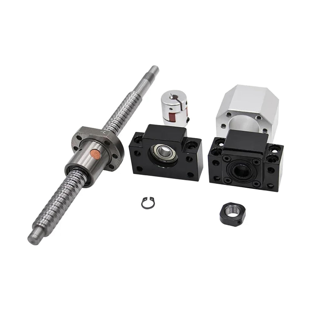 Linear Motion Ball Screw Ball Screw SFU2010 Kit 200-500mm C7 Dia 20mm for CNC Parts Screw with Single Nut +BKBF15+DSG20H+Coupler(400mm)