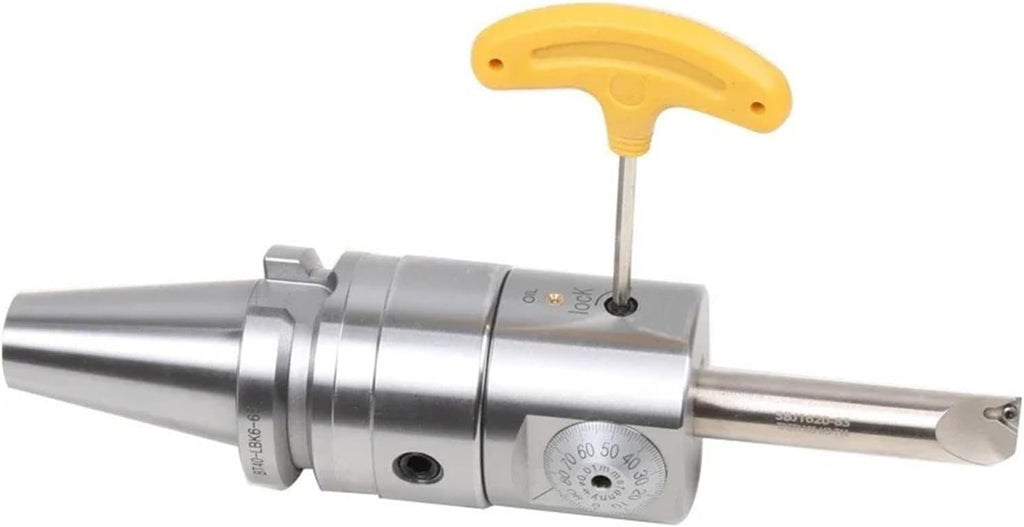 NBJ16 Universal Boring Head Set with BT40 Shank Adjustable Boring Bar Cutters for Milling Machine with 6-51mm Boring
