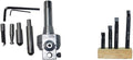 BORING HEAD 62 MM WITH R8 SHANK + 4 PCS INDEXABLE BORING BARS TCMT - NEW SET