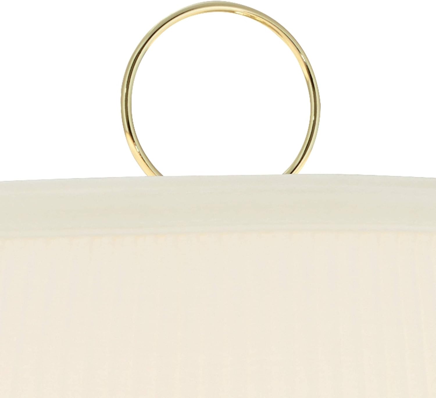 Barnes and Ivy Fredericks Modern Wall Lamps Set of 2 Brass Gold Metal Plug-in 12' Swing Arm Ivory Mushroom Pleated Shade for Bedroom Living Room Home Hallway Dining Kitchen Reading