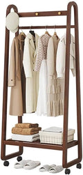 Slide Out Pants Rack Closet Hanger Bar Pull Trousers Tie Belts Scarf Racks Top Mounted Wardrobe Clothes for Closet Retractable,Bamboo Garment Rack Freestanding Clothes Hanging Rack Bamboo Co