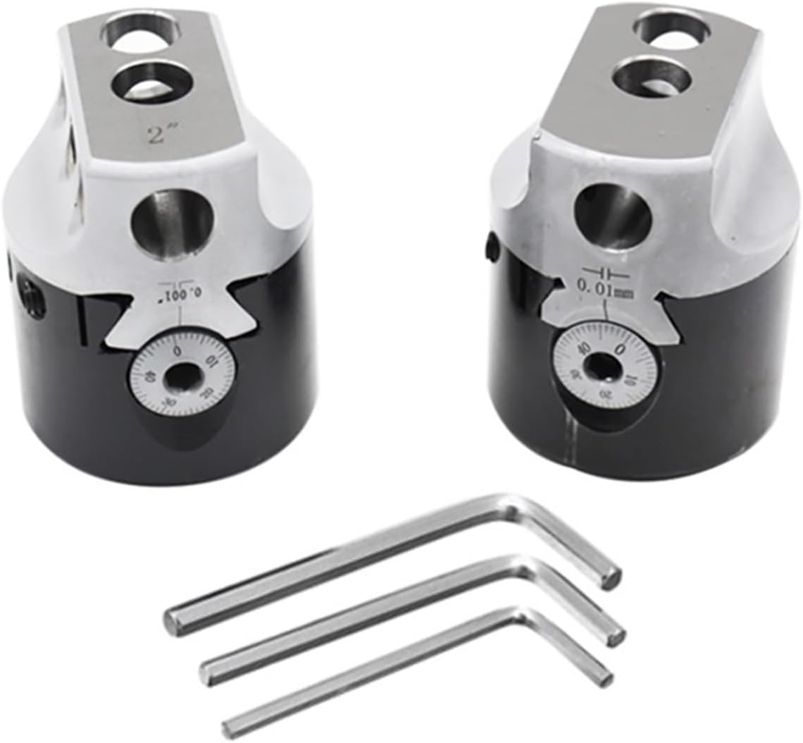 1set 2' 50mm Boring Head+1pcs Morse Handle+9pcs 12mm Boring bar for CNC Lathe Bored Boring Tool Set(R8-(F1 50)-9pcs-7-16)
