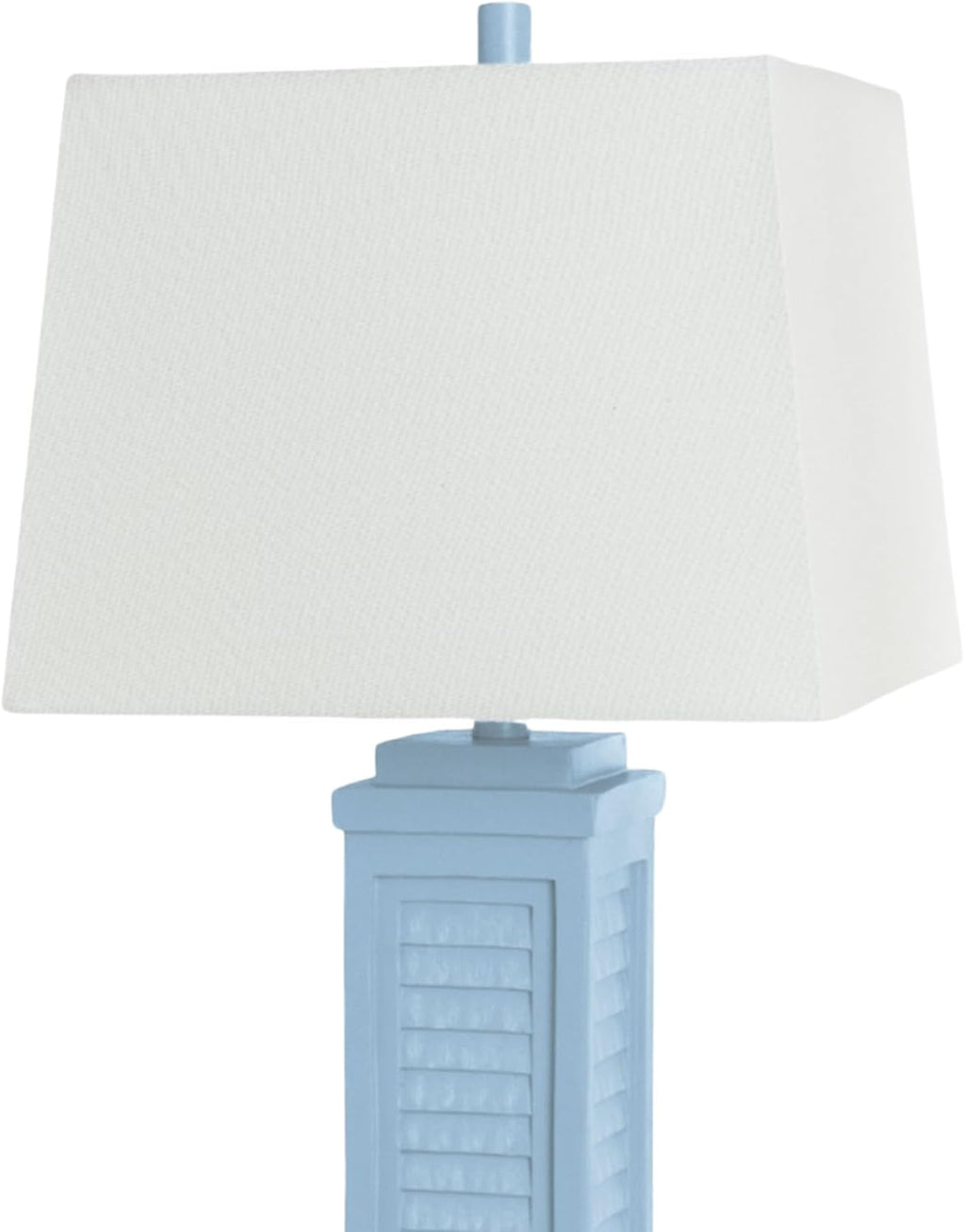 Sea Winds Trading Lux Lighting Coastal Blue Table Lamps Set of 2 with 3-Way Switch USB Charging Port Resin 32 Inch Linen Shade