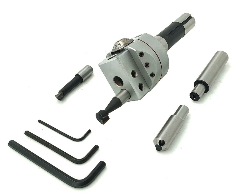 A.D. International Boring Head 62 MM Diameter for Lathe, Milling Machine -Fly Cutters, Carbide Brazed Tool (Morse Taper MT3 (M12 x 1.75 Drawbar))