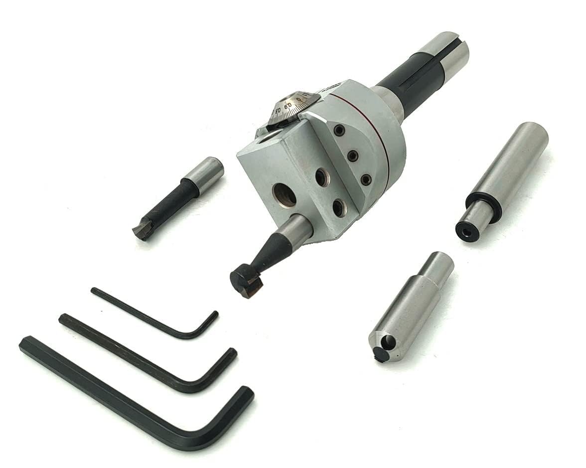 A.D. International Boring Head 62 MM Diameter for Lathe, Milling Machine -Fly Cutters, Carbide Brazed Tool (Morse Taper MT3 (M12 x 1.75 Drawbar))