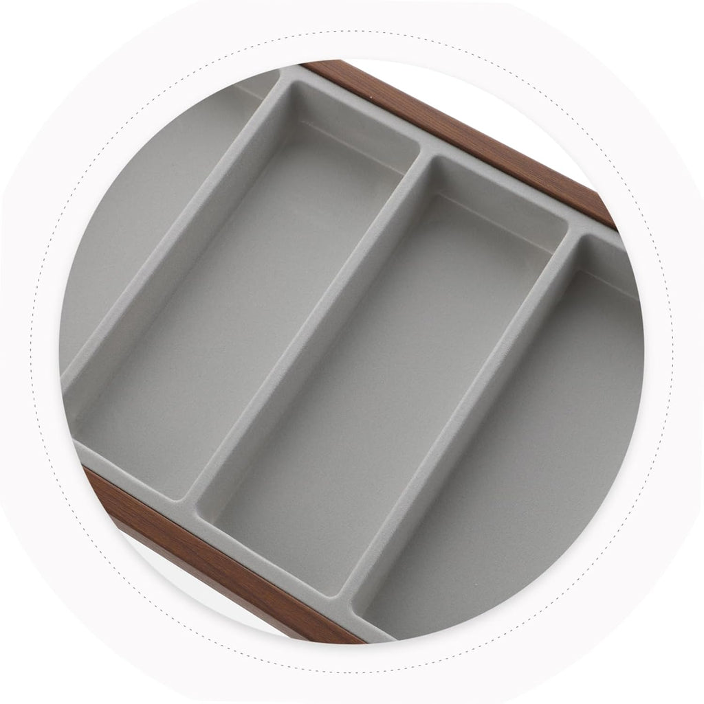 CALLARON 4pcs Wooden Sunglasses Organizer Tray Compartments Stylish Eyewear Display Holder for Sunglasses and Eyeglasses for Home and Retail Use