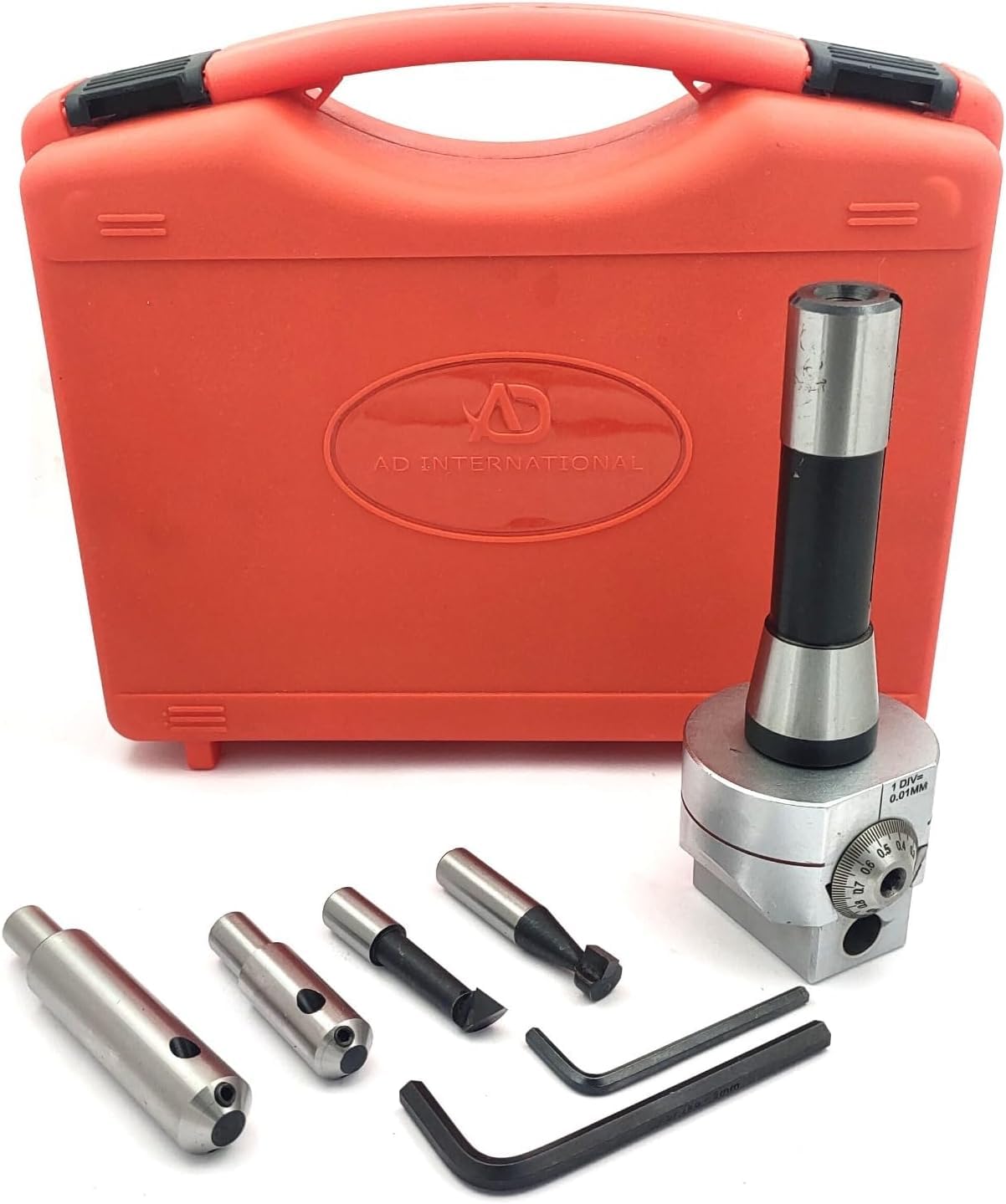 A.D. International Boring Head 62 MM Diameter for Lathe, Milling Machine -Fly Cutters, Carbide Brazed Tool (Morse Taper MT3 (M12 x 1.75 Drawbar))