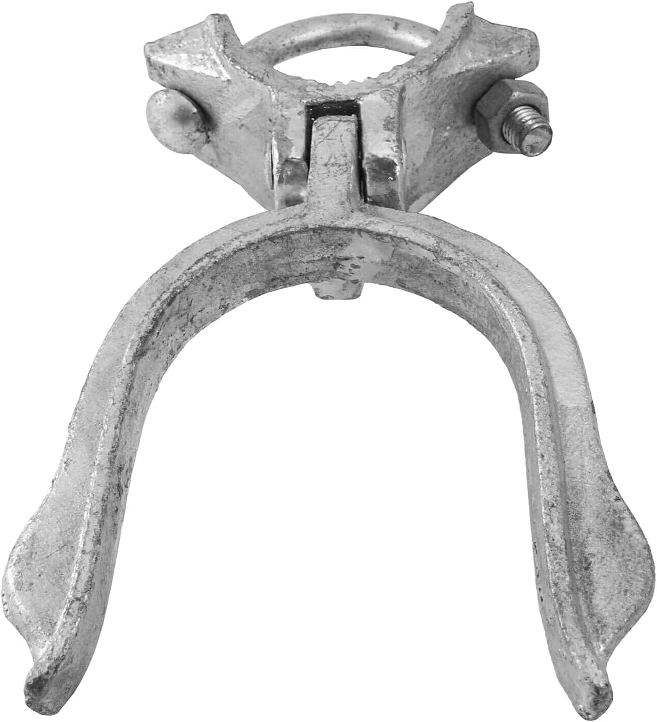 1-5/8' x 4' Chain Link Fence Gate Fork Latch - Commercial Heavy Duty - Malleable - Galvanized Gate Latch with Hole for Padlock - CASE Qty 25