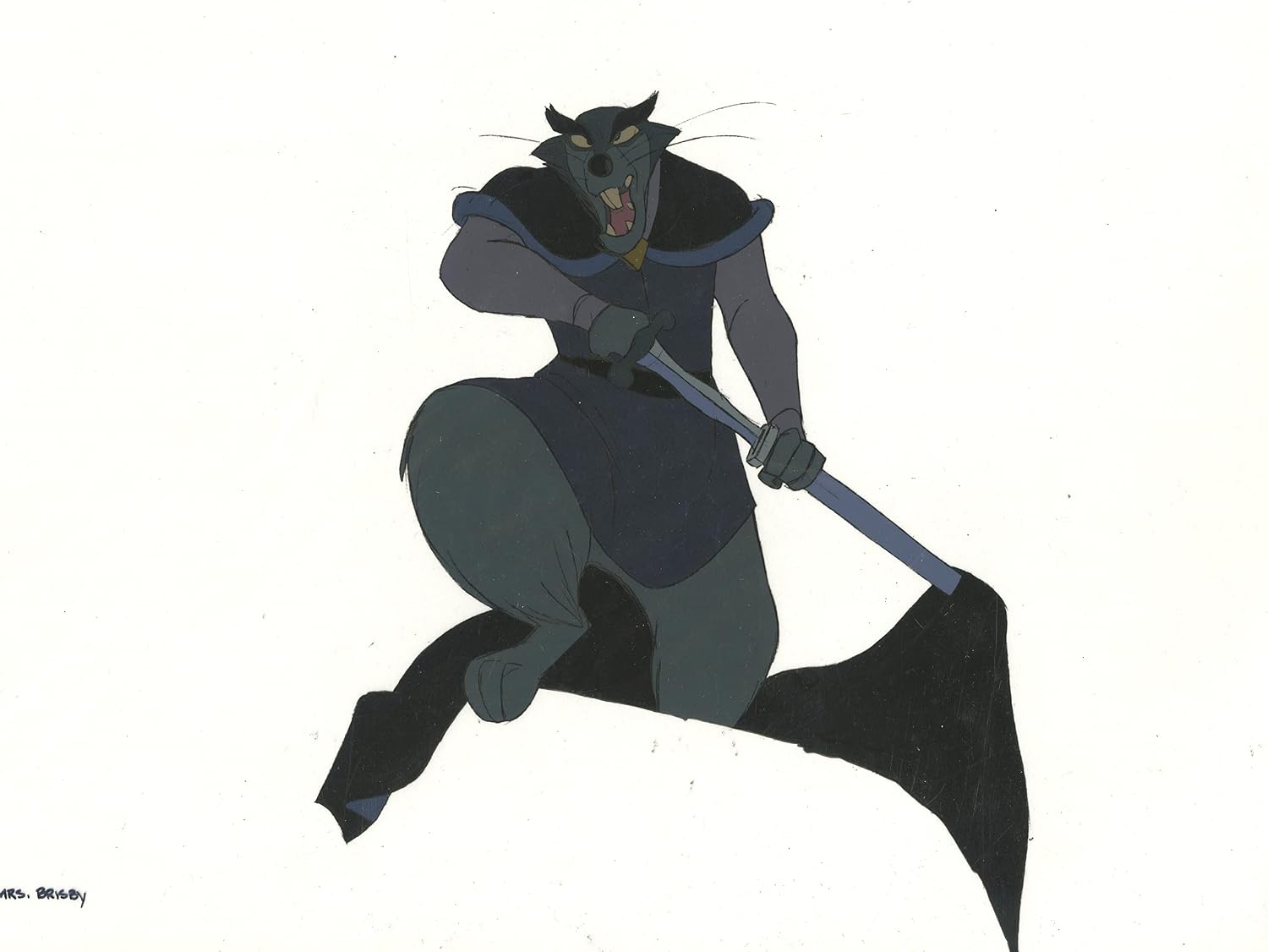 Don Bluth Secret of NIMH Jenner 1982 Original Production Animation Cel Used to Make the Cartoon 328-002