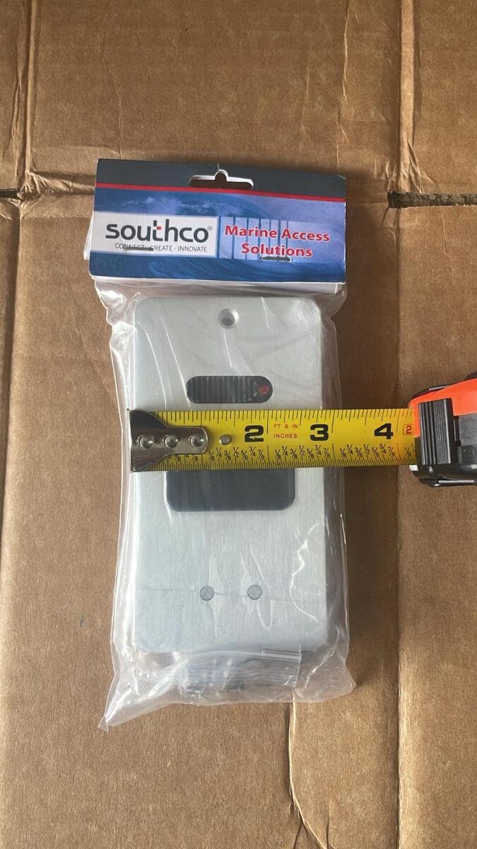 Southco MF-01-110-60 Flush Entry Door Latch, Key Locking, Standard Design, Fits 12.7 (.50 in) Door Thickness, Aluminum, Natural