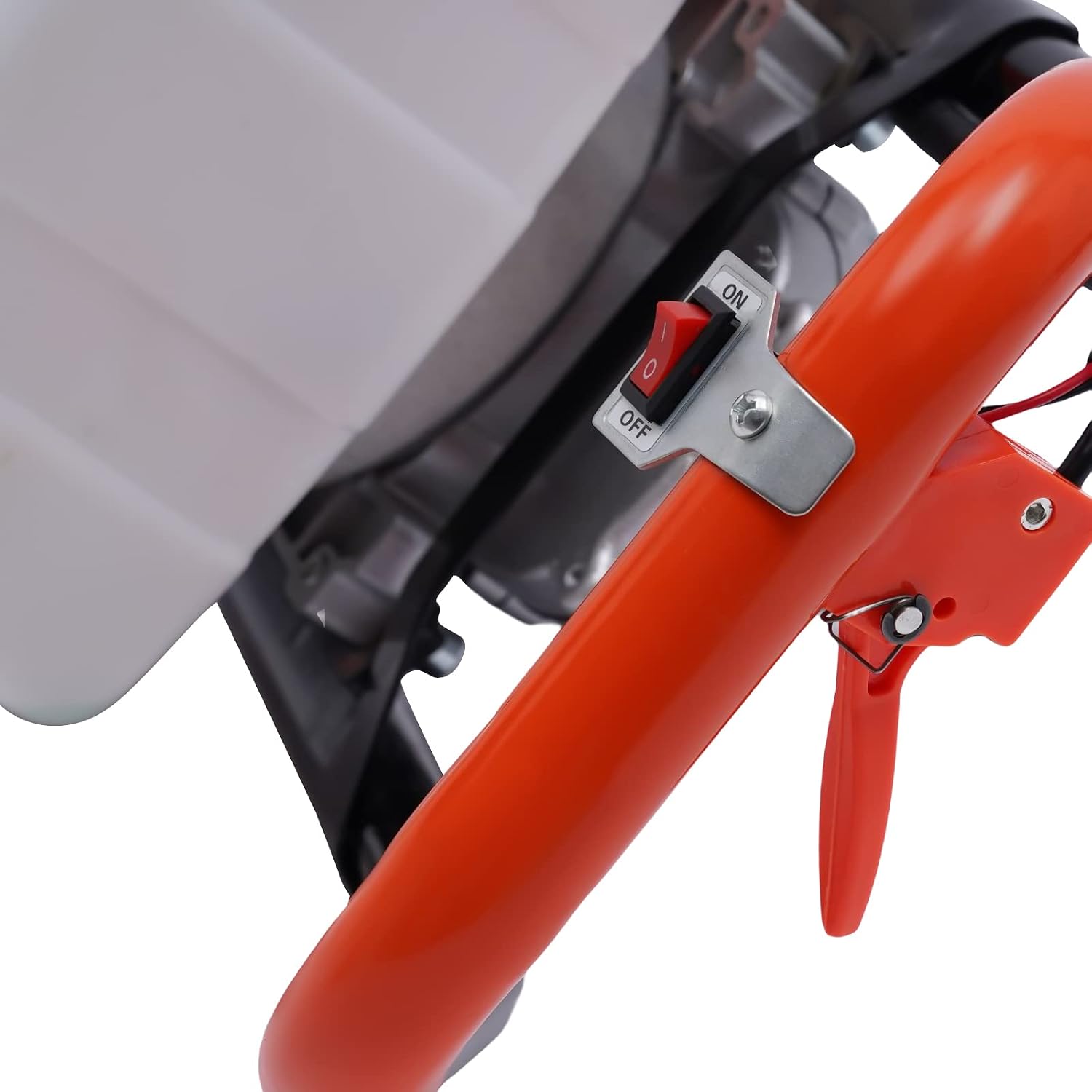 Fence Earth Auger, Petrol Borer 52cc 2.3HP 2-Stroke Post Hole Digger+Drill Bits 4' 6' 8' Bar Single Cylinder Air-Cooled System One Man Fence Earth Auger