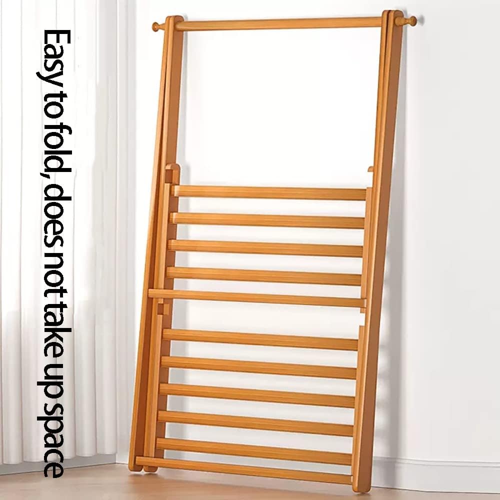 Heavy Duty Bamboo Clothing Rack with Coat Stand & Shoe nizer - 2-Tier Wardrobe Stora for Hanging Clothes, Stylish and Garment nizer for Home or Retail Use