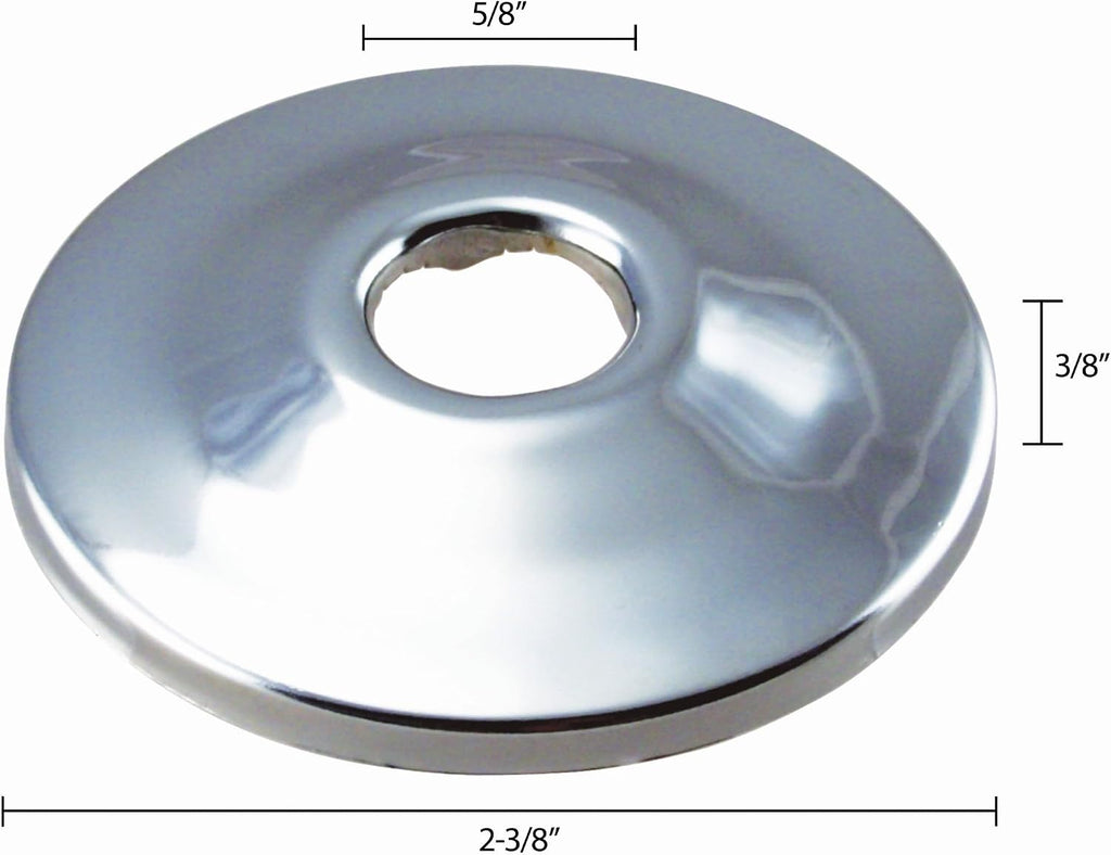 Westbrass R128-2-100-07 1/2' (5/8' OD) Sure Grip Low Pattern Flange for Copper Pipe (100-Pack of 2-Packs), Satin Nickel