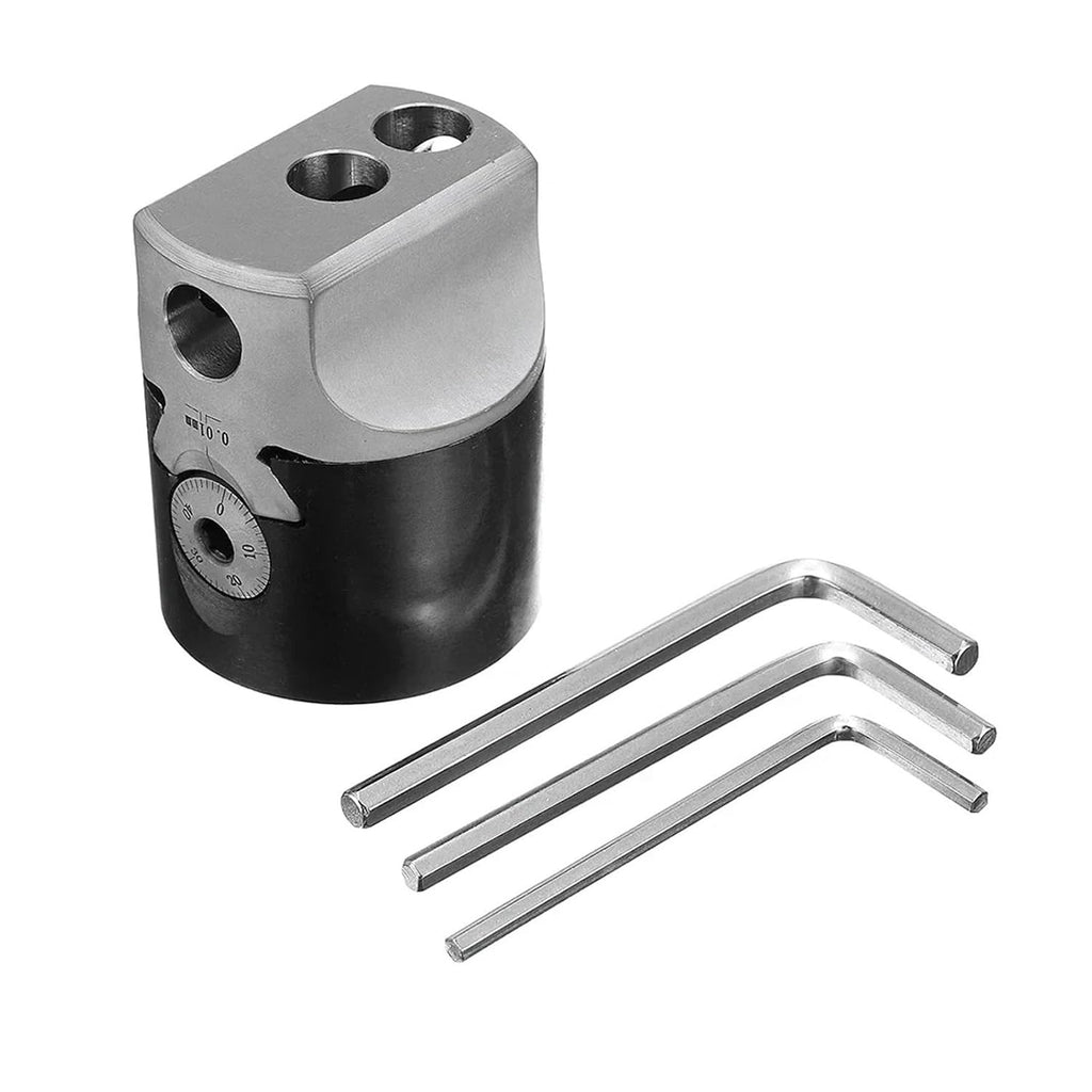 Hole Saw, 3inch 75mm F1 Type Boring Head 18mm Lathe Boring Bar Milling Holder for MT2 MT3 R8 Shank Milling Machine Tools + Hex Wrnche