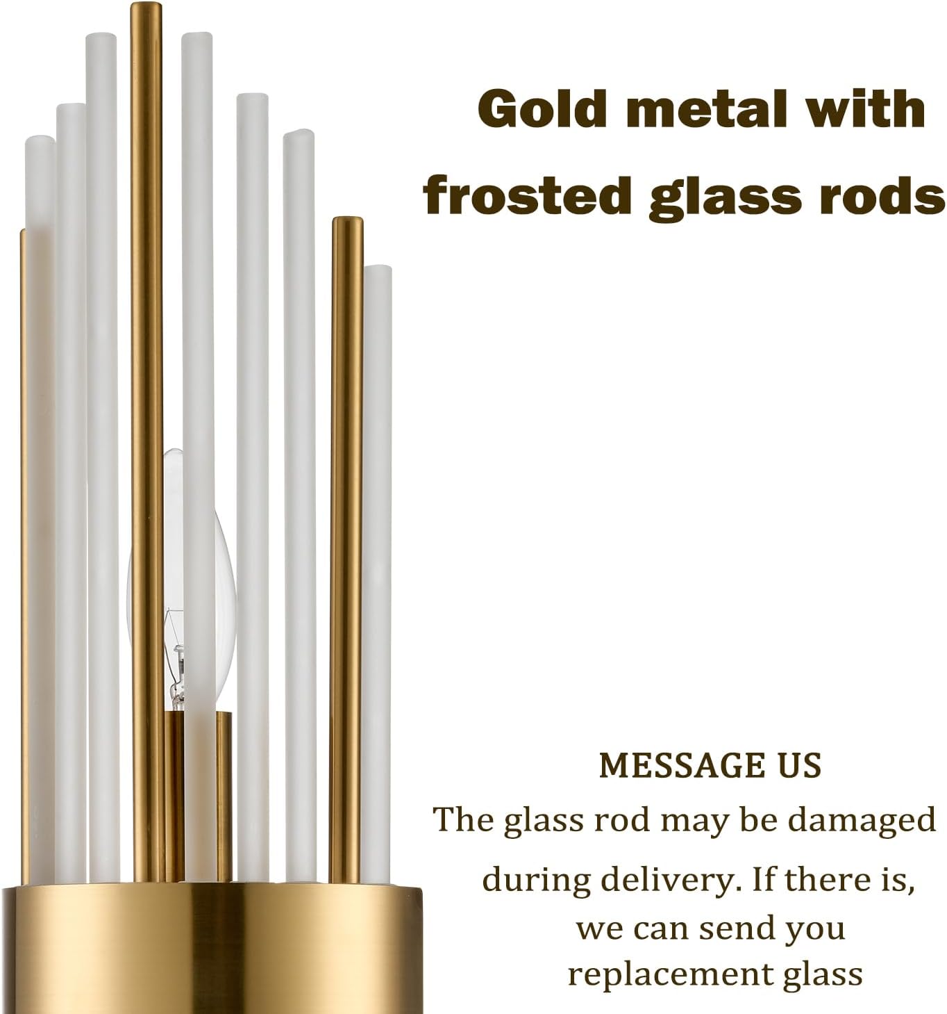 2-Light Modern Crystal Wall Sconces Titanium Gold Vanity Wall Light with Frosted Glass Luxury Set of 2 Wall Light Fixtures for Bedroom Living Room Dining Room Vanity Mirror Light