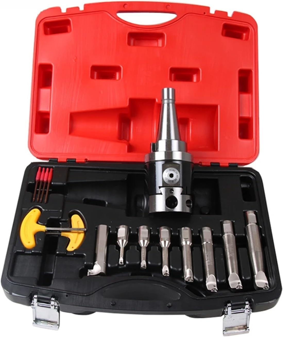 M16 NT40-NBH2084 0.01 Run Tool with NT Shank NBH2084 Boring Heads with 8pcs Boring bar