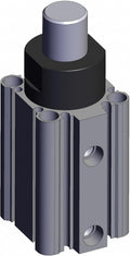 Stopper Air Cylinder: 32 mm Bore Dia, 20 mm Stroke Through-hole Mounting, Round Bar, RSDQB32-20DZ, 826HX3