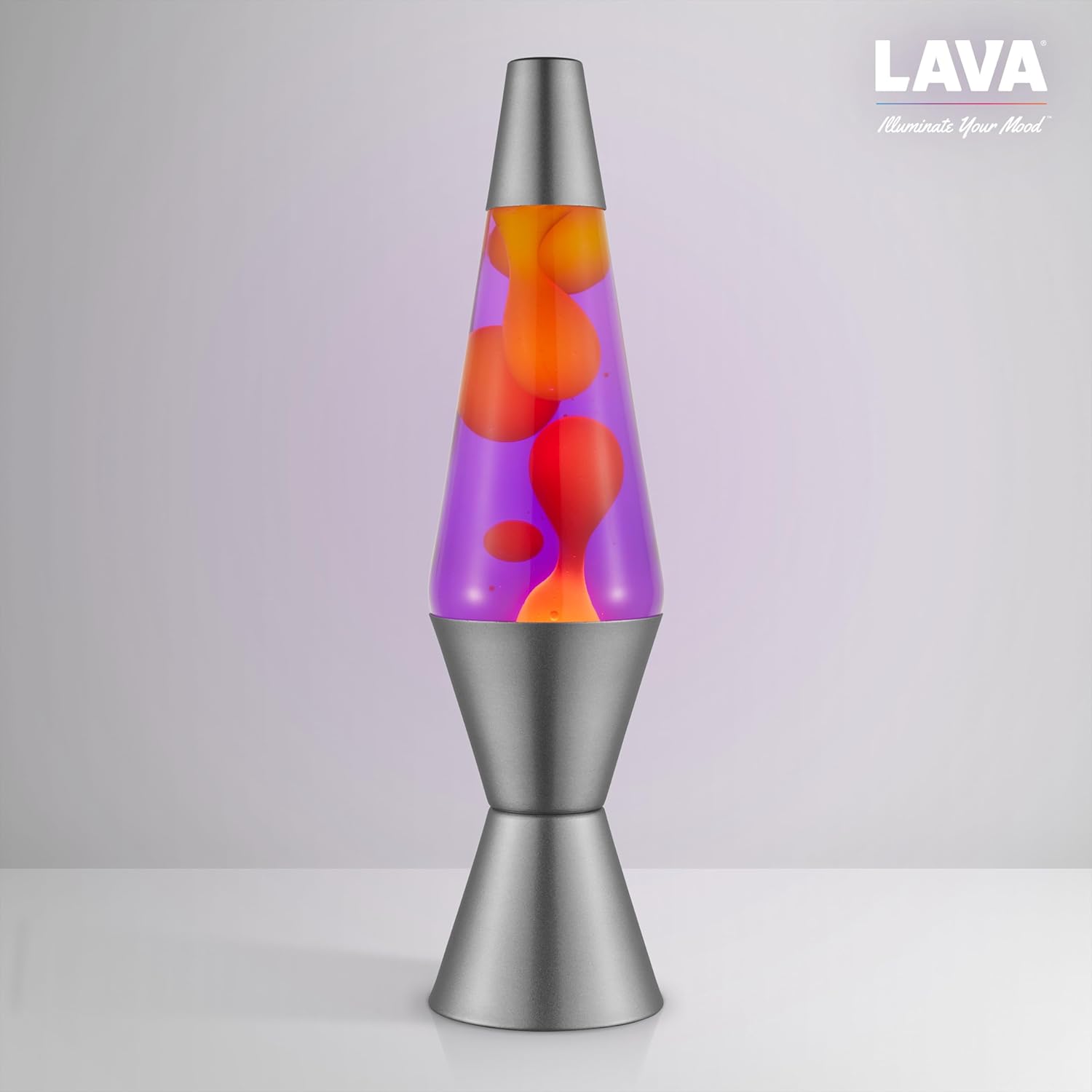Lava® Lamp - 14.5' Purple Sunset - The Original Motion Light - Yellow Wax and Purple Liquid - Item #2635 (Amazon Exclusive),(Pack of 4)
