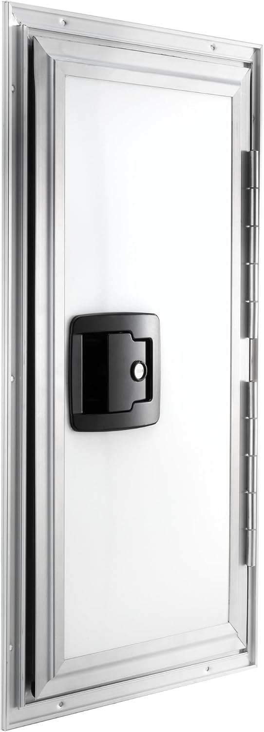 RecPro Square RV Baggage Door | Compartment Storage | RV Storage | Trailer Storage | Camper Storage (12' W x 24' H) | Made in America