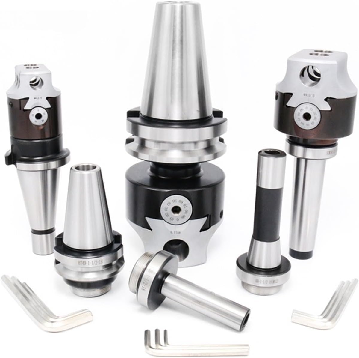 1set 2' 50mm Boring Head+1pcs Morse Handle+9pcs 12mm Boring bar for CNC Lathe Bored Boring Tool Set(NT30-(F1 50)-9pcs)
