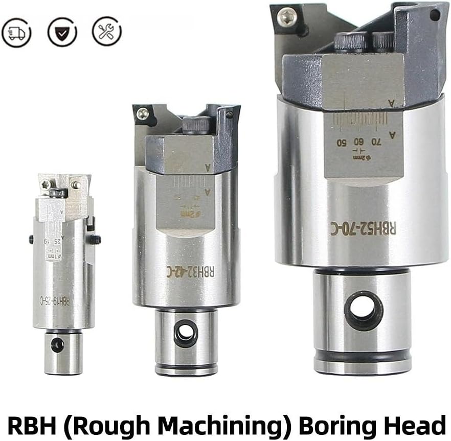 RBH Double-Edged CNC Adjustable BT30 BT40 SK40 Tool Holder RBH Boring Bar Boring Cutter Boring Handle LBK Rough Head(RBH90-122)