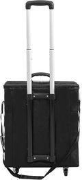 Glasses Case, 180 Slots Eyeglasses Storage Trolley Case with 4 Wheels, Portable Eyewear Organizer with 12 Independent Trays and Retractable Pull Rod, Eyeglass Storage Organizer for Storing Glasses