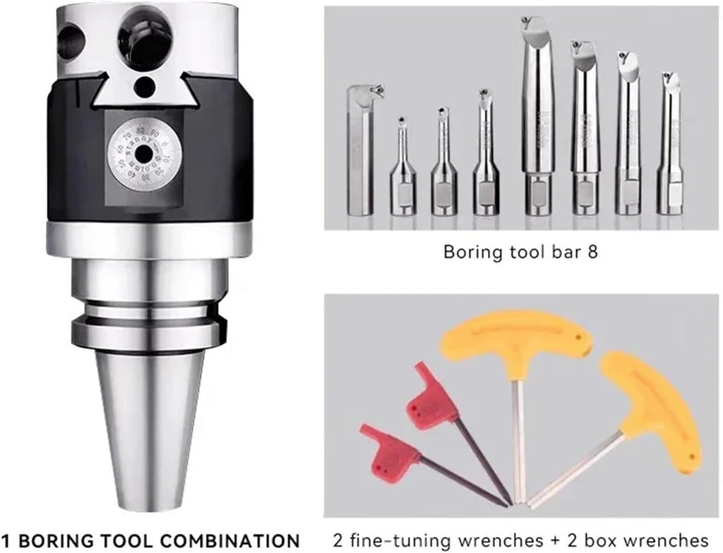 Boring Head NBH2084 Set Boring Head NBH BT30 BT40 BT50 NT30 NT40 NT50 R8 Boring Bar Boring Tool Set NBH2084 Boring(MT4 Tool Handle)
