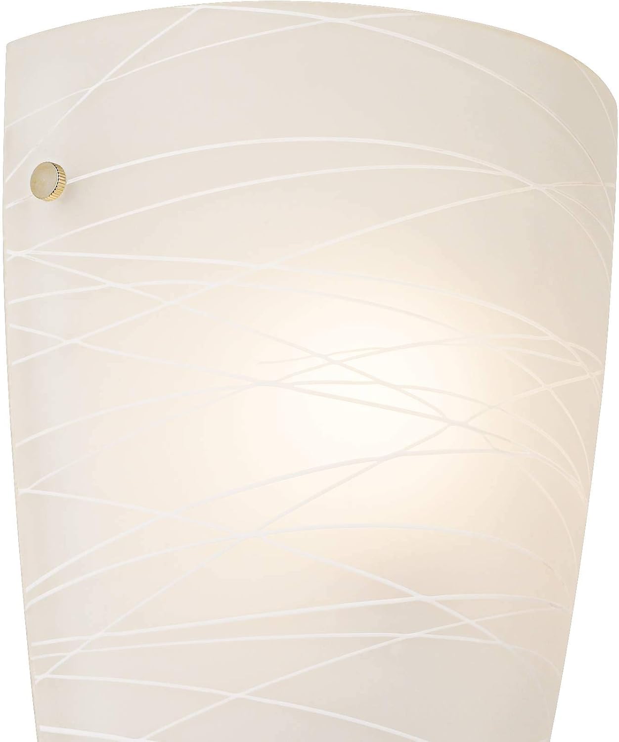 Possini Euro Design Isola Modern Wall Sconces Set of 2 White Striped Glass Pocket Hardwired 13 1/4' High Light Fixtures for Bedroom Bathroom Bedside Living Room Home Hallway Dining Kitchen Decor