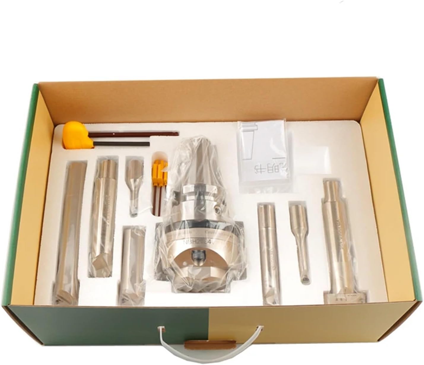 0.005 NBH2084 Boring Head Boring Head NT40 CAT40 SK40 MTA4 LBK Handle with 7Ppcs XBJ Boring Bars Boring Tools(NT30-NBH2084X)